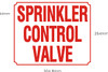 Sprinkler Control Valve Sign