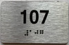 ada apartment number sign silver