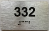 apartment number 432 sign