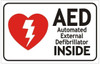 AED AUTOMATED External DEFIBRILLATOR SIGNAGE