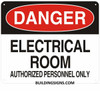 Danger Electrical Room Unauthorized Personnel Keep