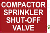 sprinkler shut off valve compactor