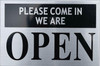 Please Come in WE are Open Sign