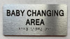 Baby changing area