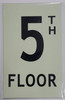 Sign Glow-In-the-Dark -Photoluminescent , Aluminium, double sided tape (5TH FLOOR)