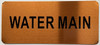 Water Main Sign