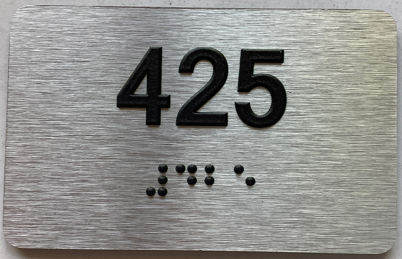 Apartment number 425 sign -Unit Number 425 sign / Suite 425 sign ...