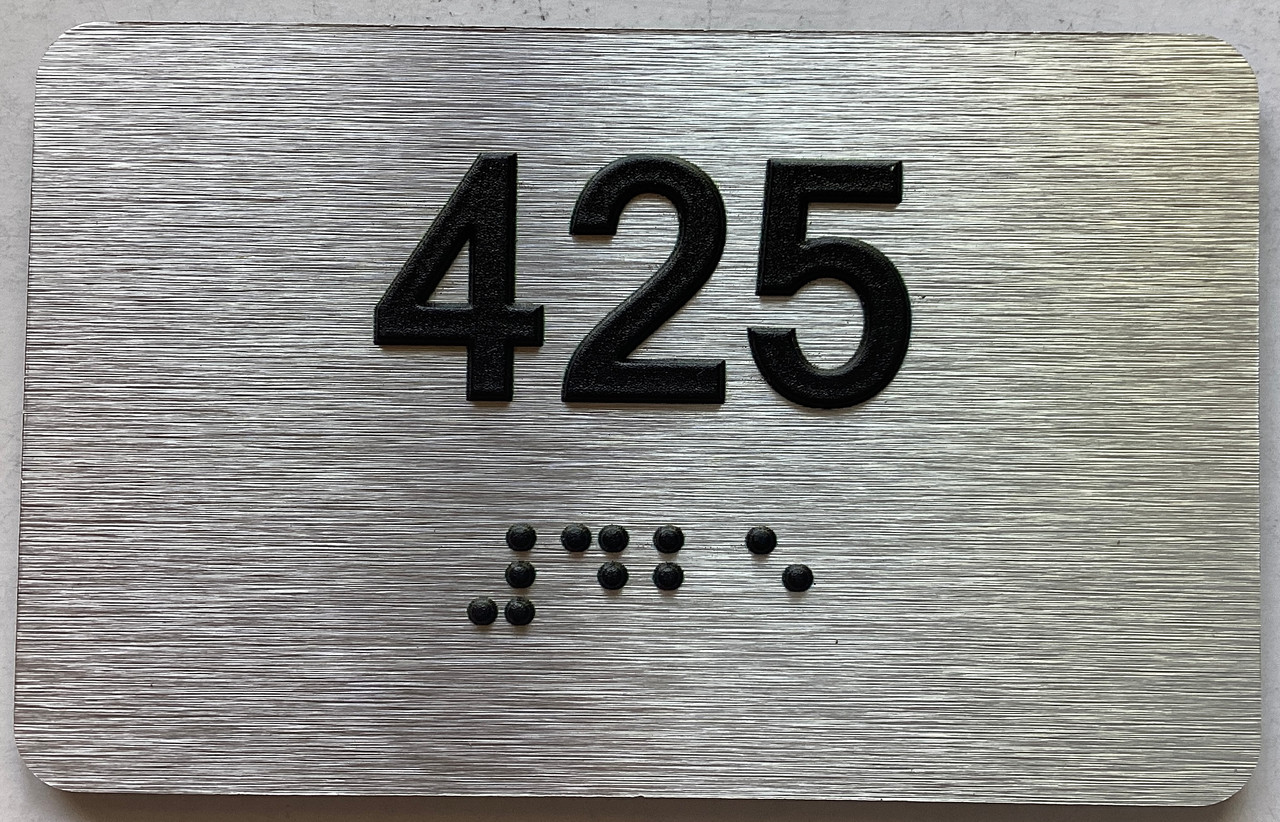 Apartment number 425 sign -Unit Number 425 sign / Suite 425 sign ...