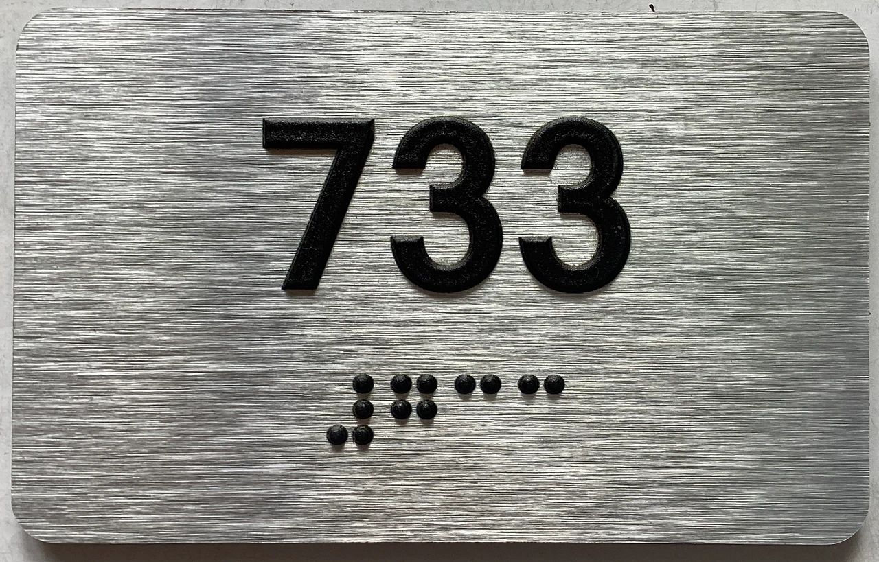 Apartment number 733 sign -Unit Number 733 sign / Suite 733 sign ...