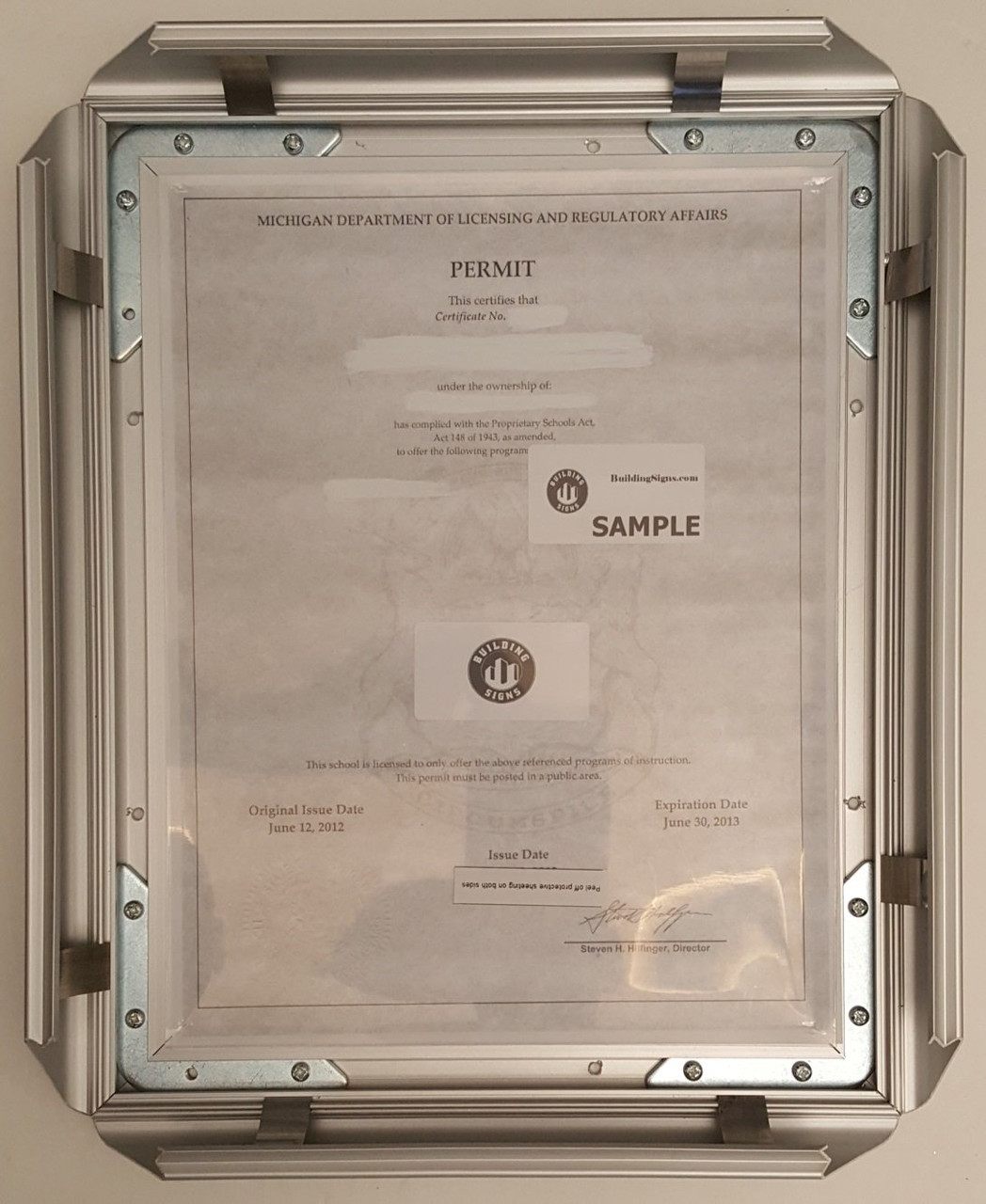 Permit Frame