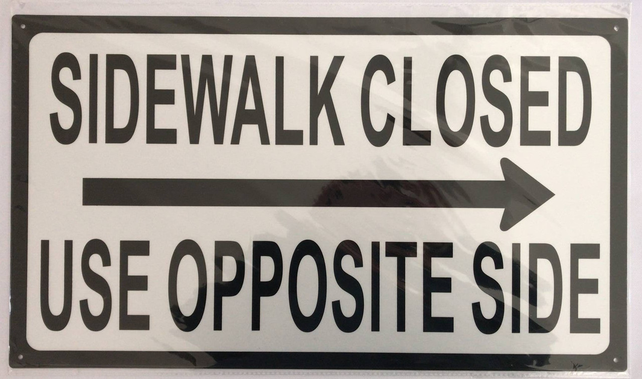 USA標識看板　SIDEWALK CLOSED Sidewalk Closed Traffic Sign - R9-9, SKU: X-R9-9