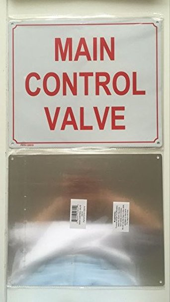 Control Value Sign MAIN CONTROL VALVE Sign