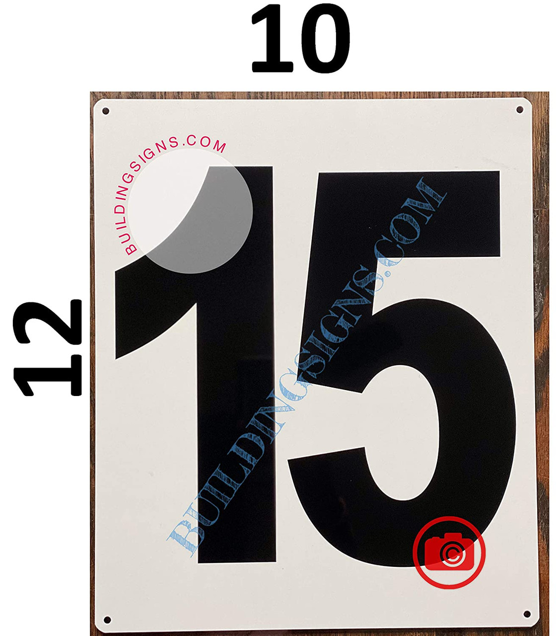 Number 15pcs Sign Large Number 15 Sign -Metal Sign - Parking LOT Number Sign
