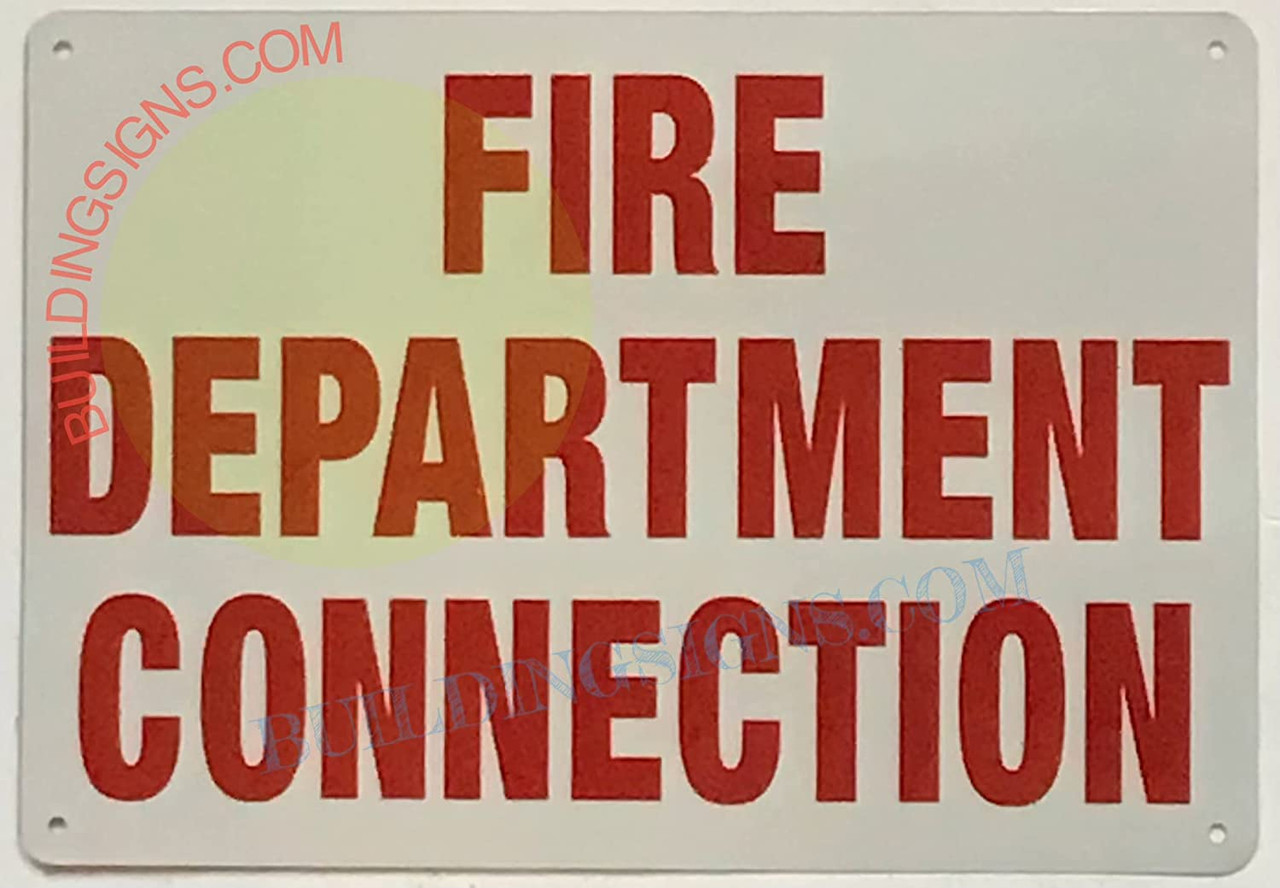 Fdc Address Sign Fire Department Connection Fdc Sign FDC Sign