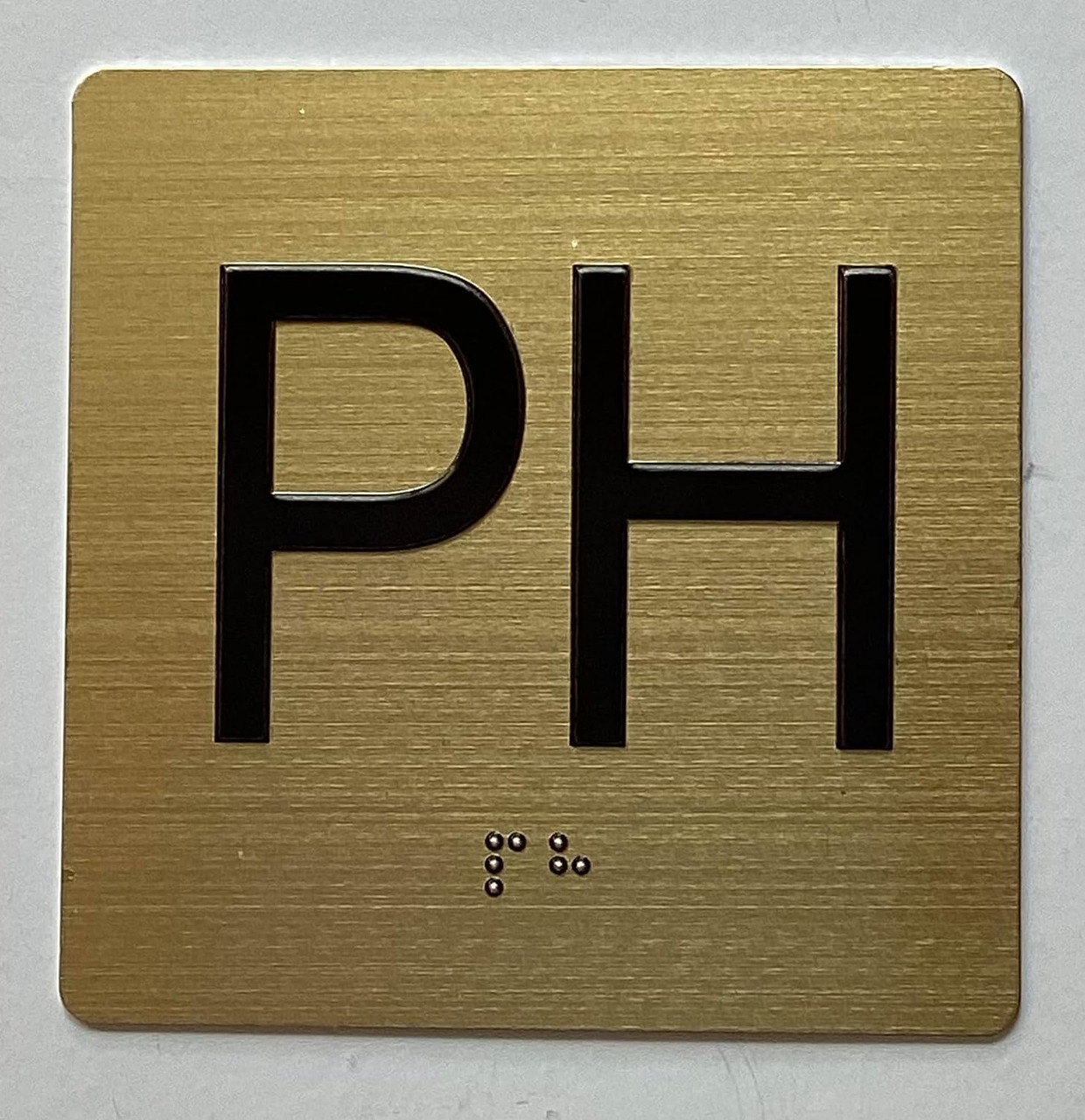PH Elevator Jamb Plate sign With Braille and raised number
