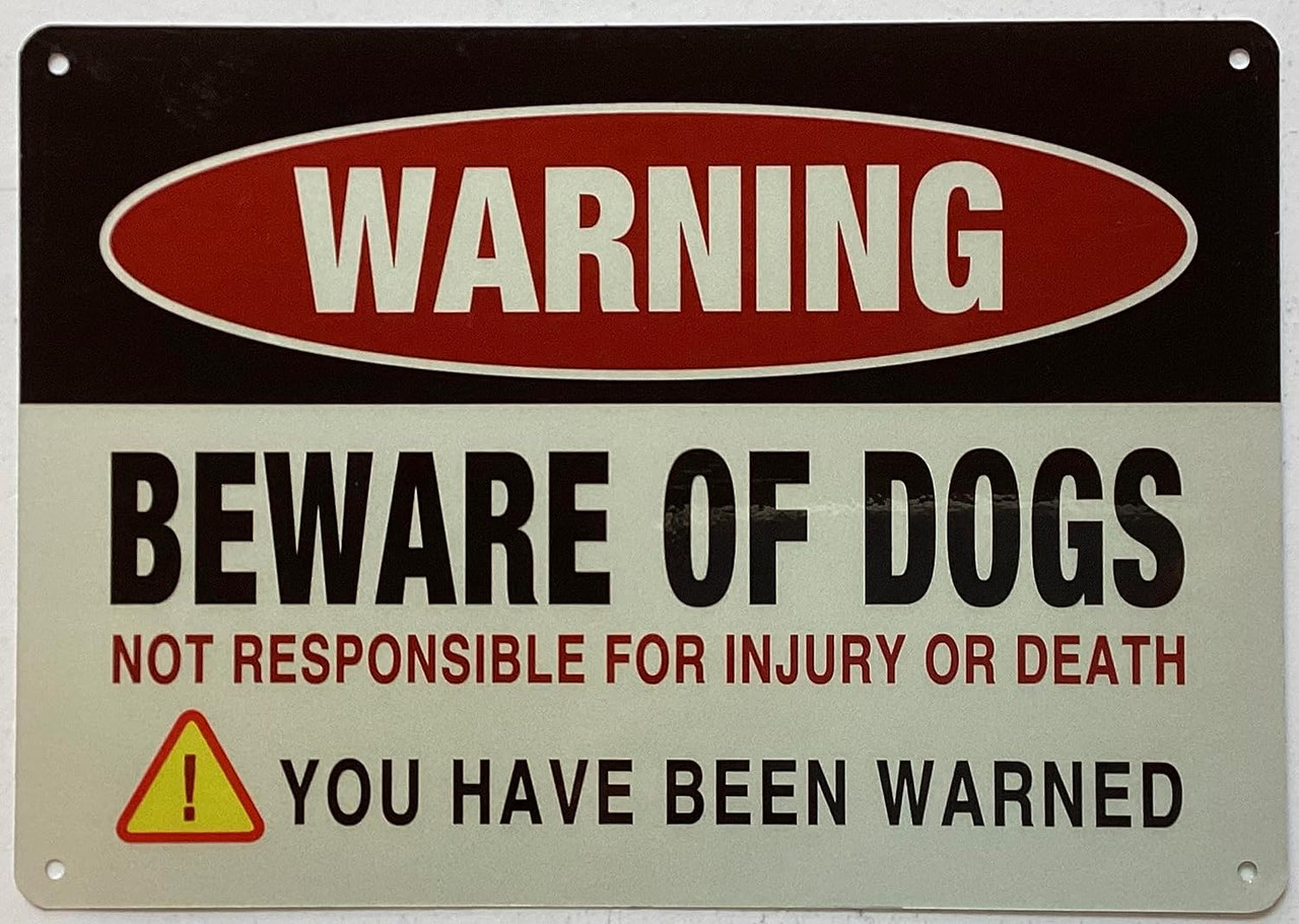 warning-beware-of-dog-not-responsible-for-injury-or-death-sign-aluminium-reflective-7x10-inch-heavy-duty-rust-free-white-hpdsigns-nyc for Free Printable Not Responsible For Accidents Sign WARNING BEWARE OF DOG NOT RESPONSIBLE FOR INJURY OR DEATH SIGN (ALUMINIUM, REFLECTIVE. 7X10 INCH,HEAVY DUTY, RUST FREE, WHITE) - HPDSIGNS.NYC for Free Printable Not Responsible For Accidents Sign