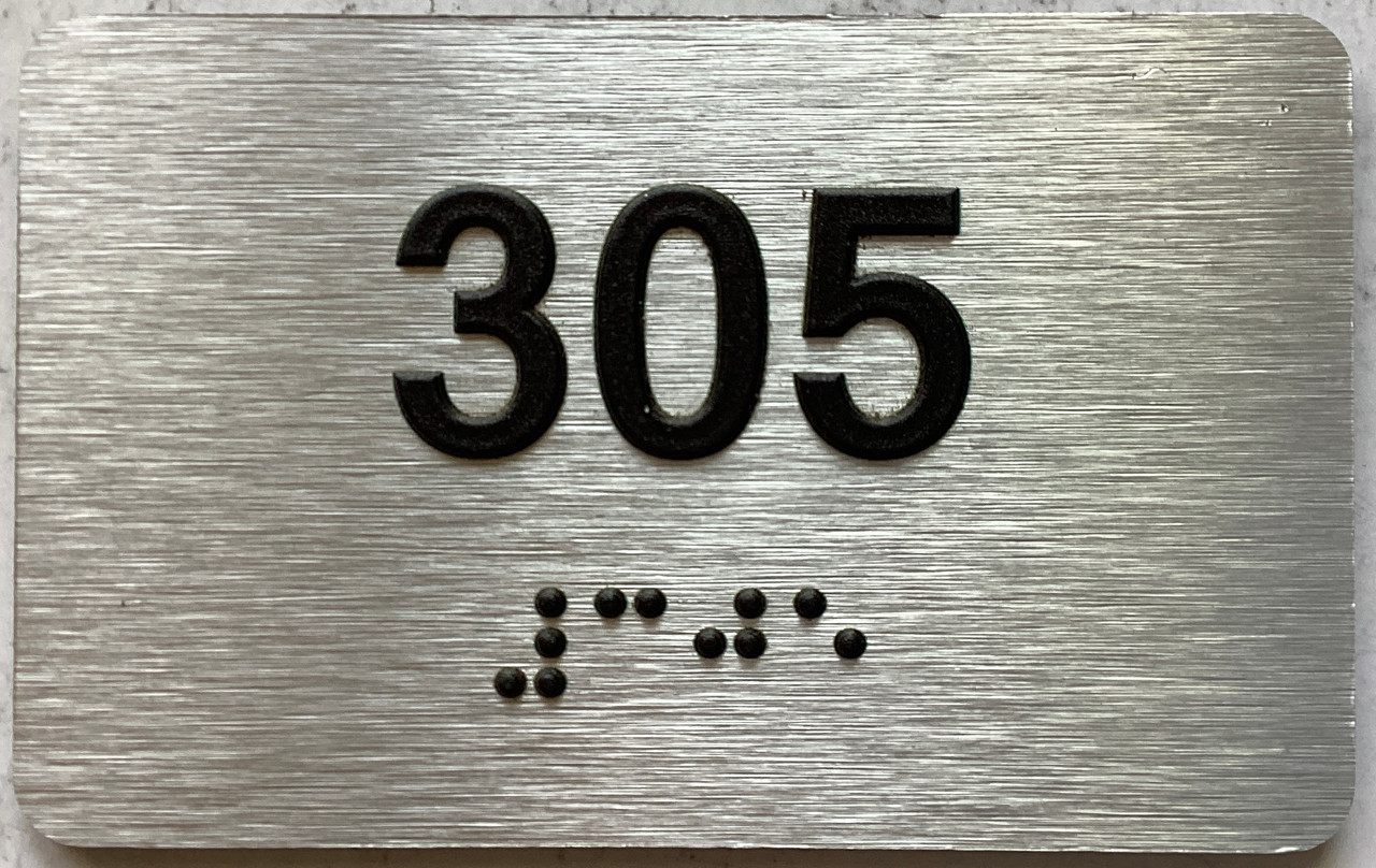 Apartment number 305 sign -Unit Number 305 sign / Suite 305 sign