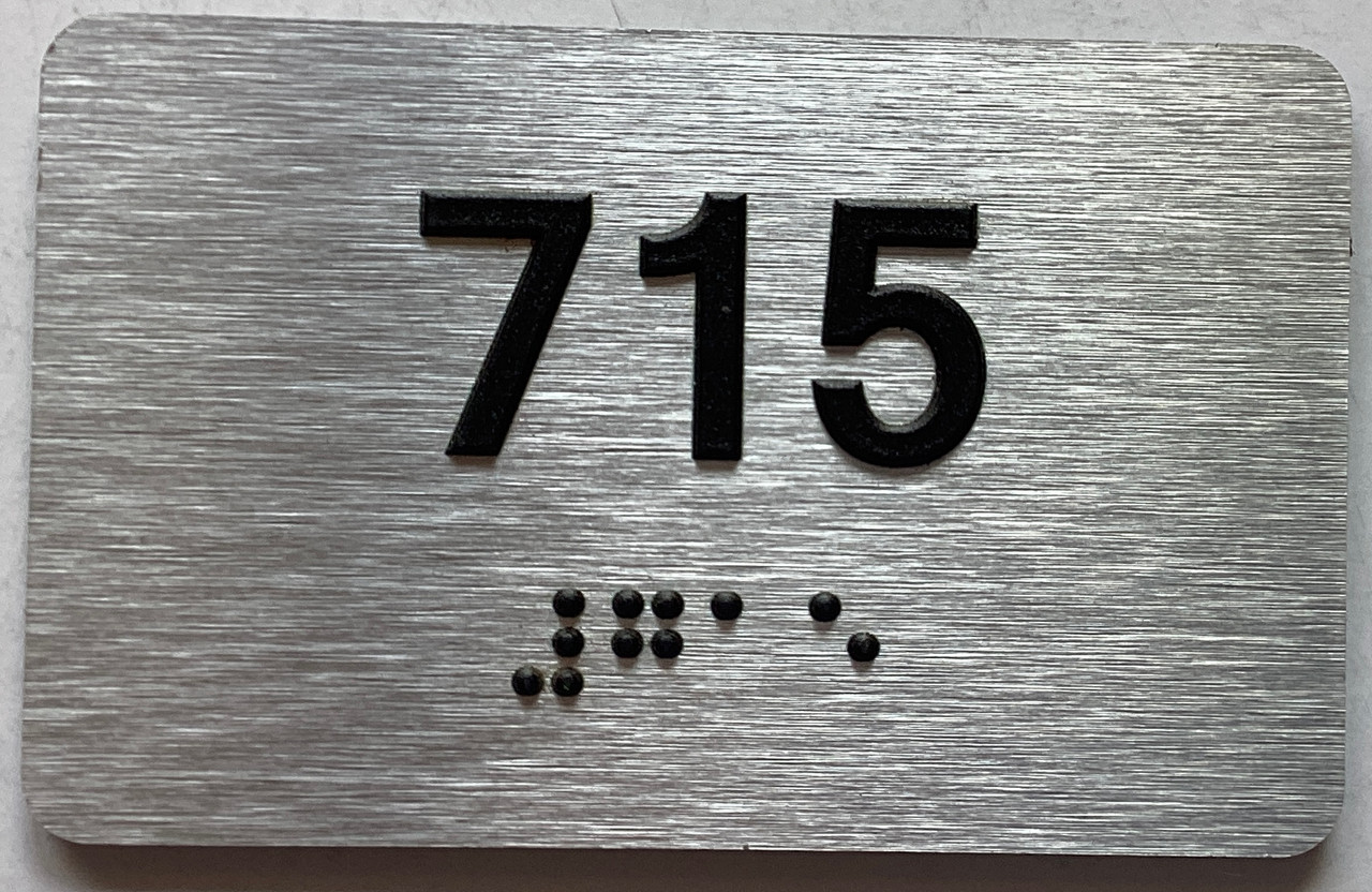 Apartment number 715 sign -Unit Number 715 sign / Suite 715 sign ...