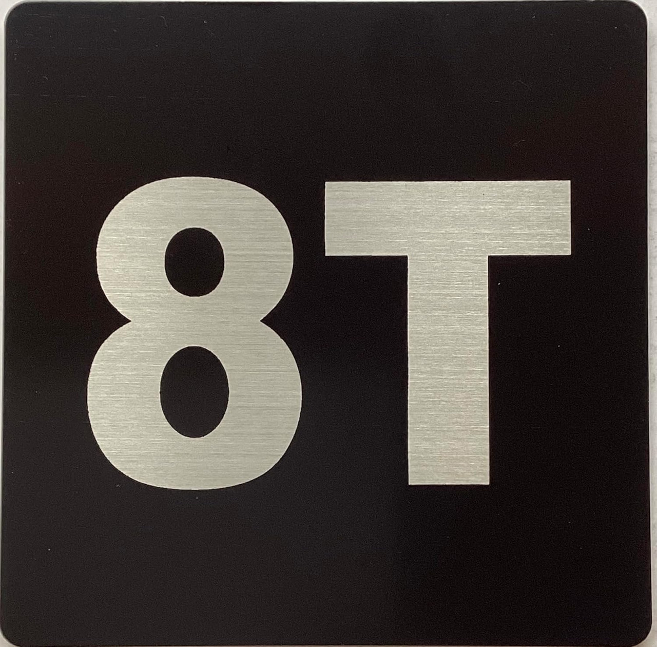 Apartment number 8T sign - UNIT NUMBER 8T SIGN/SUITE 8T SIGN (BLACK ...