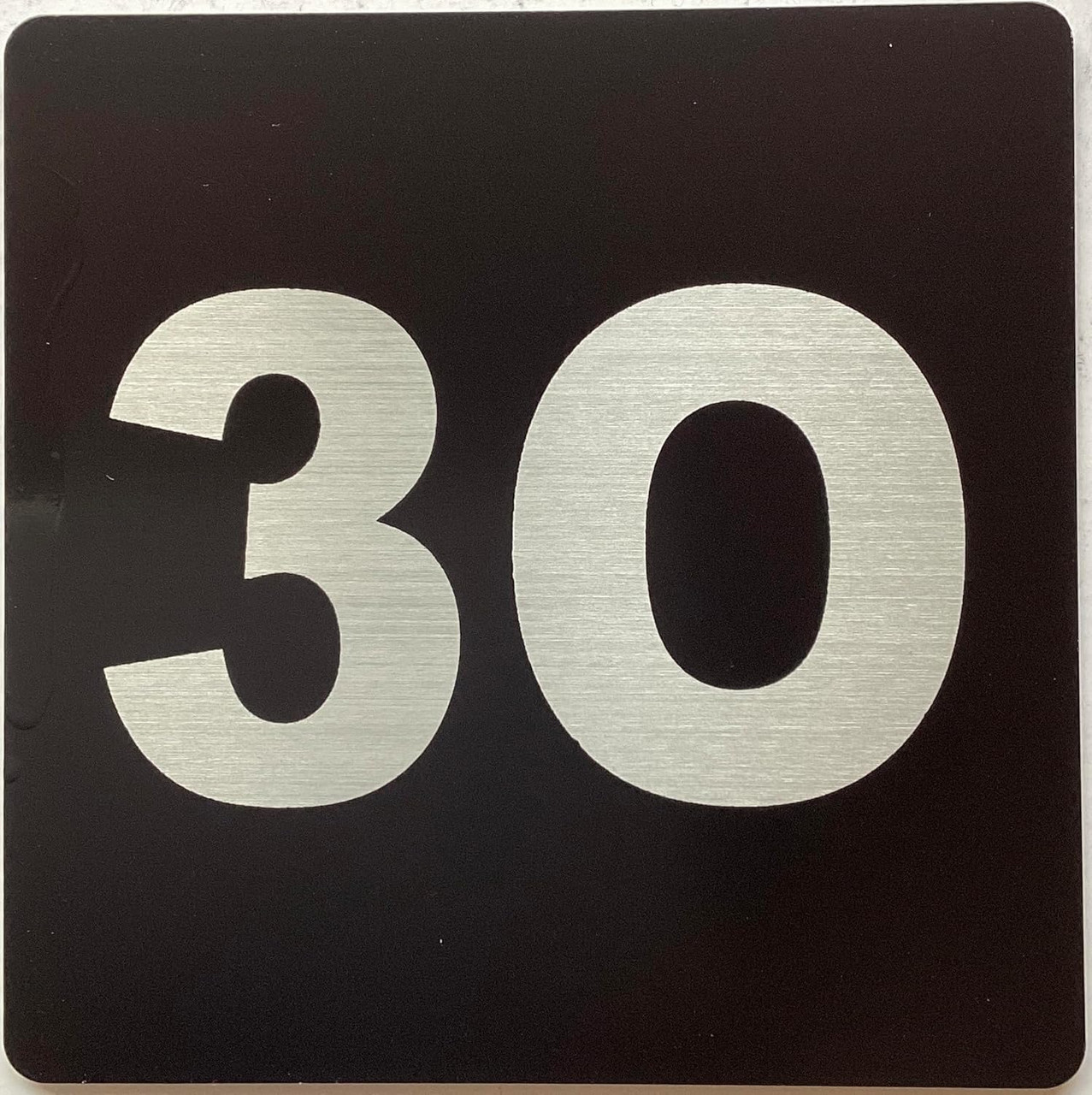 Apartment number 3O sign - UNIT NUMBER 3O SIGN/SUITE 3O SIGN (BLACK ...
