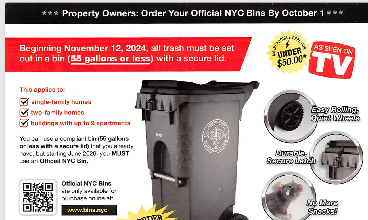 NYC Trash Bin Law 2026: Mandatory Waste Bins for Single, Two, and
