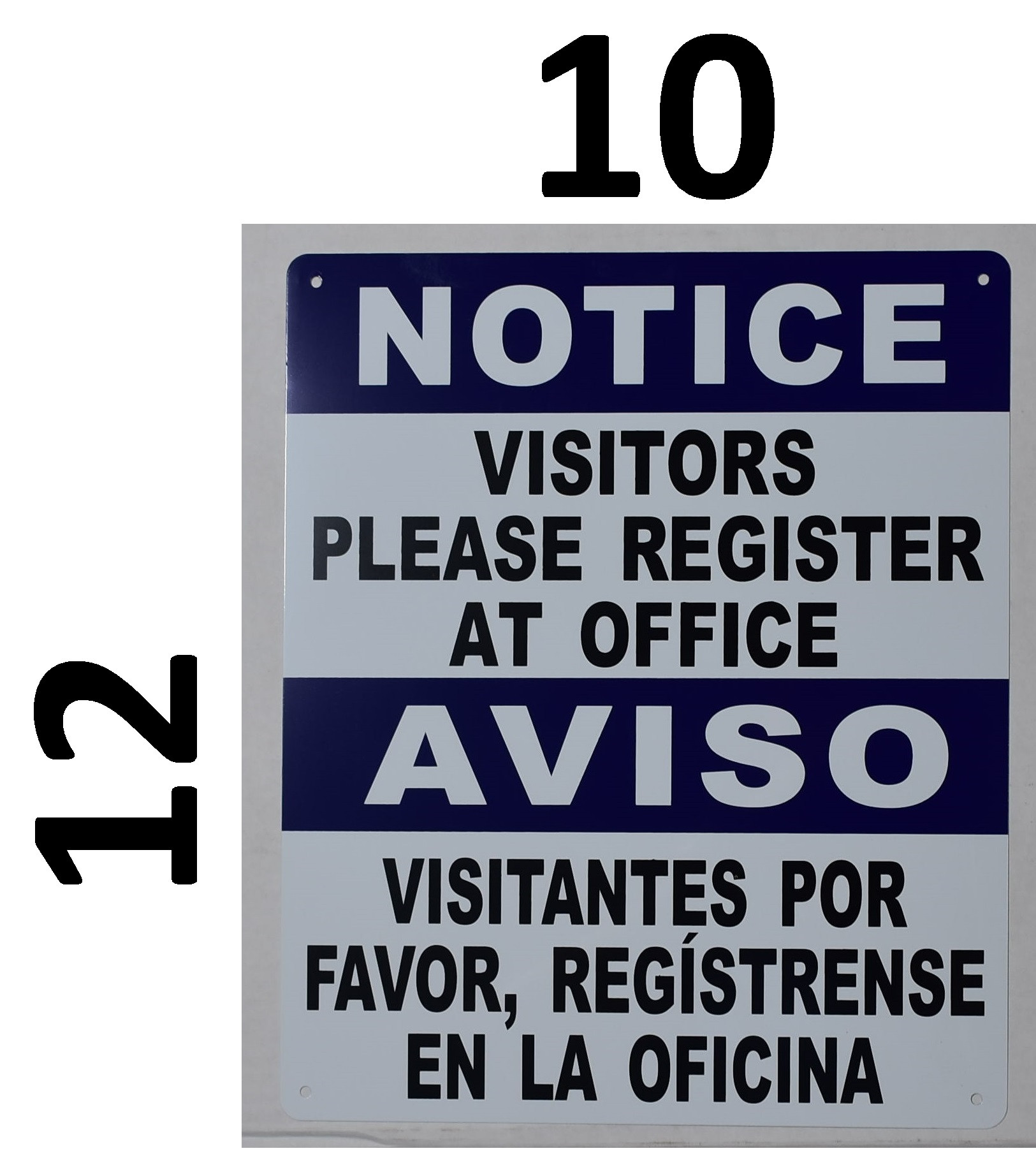 VISITORS PLEASE REPORT TO OFFICE BEFORE ENTERING BUILDING SIGN