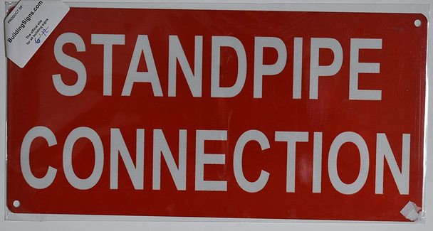 Dry Standpipe Connection Sign