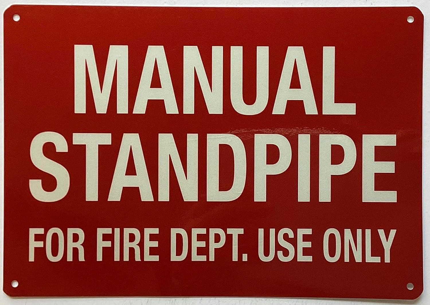 Dry Standpipe FIRE DEPT. USE ONLY Sign
