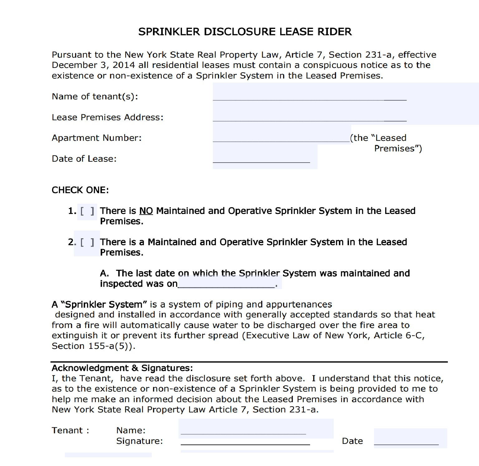 Lease Rider Sign hpd free forms to download