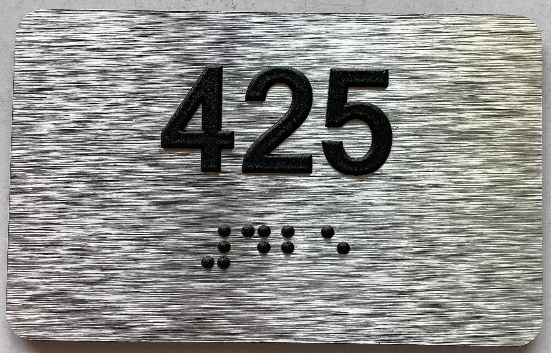 Apartment number 425 sign -Unit Number 425 sign / Suite 425 sign ...