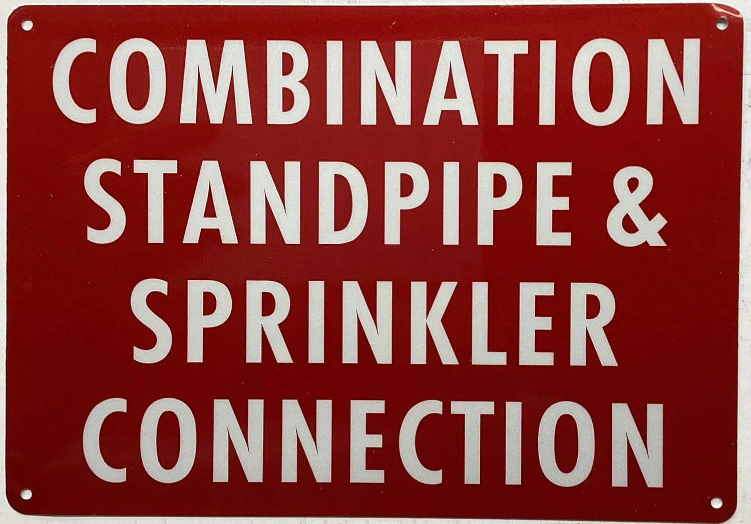 Combination Standpipe and Sprinkler System Sign