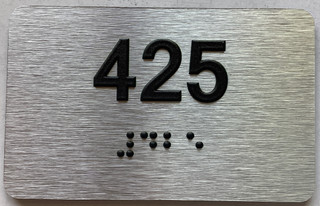 Apartment number 425 sign -Unit Number 425 sign / Suite 425 sign ...