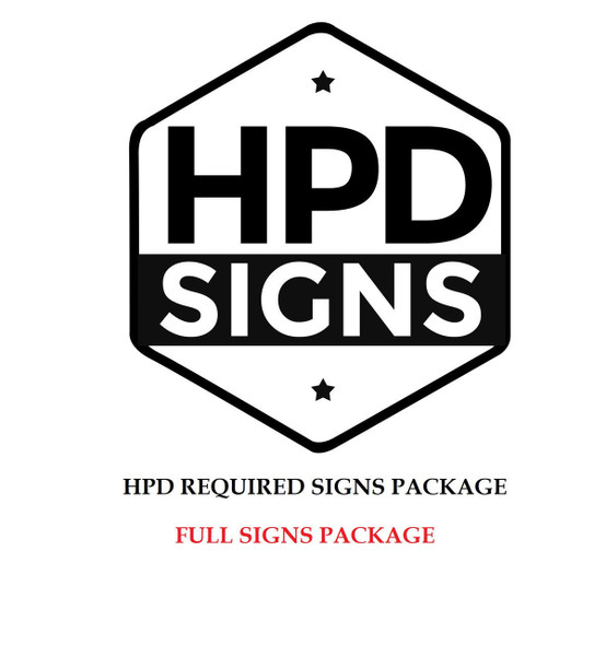 hpd signs package