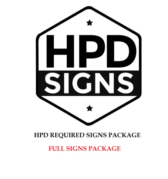 hpd signs package