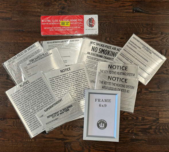 20 HPD signs  White packages -nyc bk pm  ( pick up)