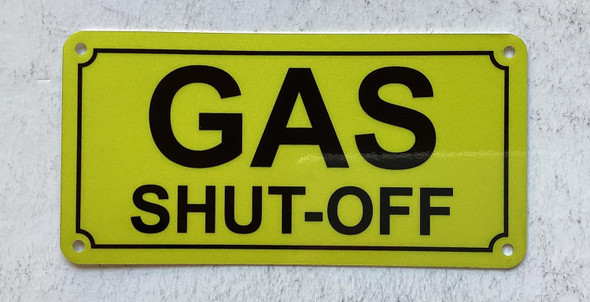 NYC GAS SHUT OFF SIGN