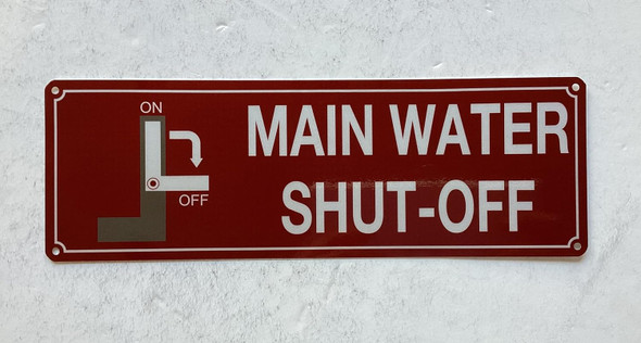 NYC MAIN WATER SHUT-OFF SIGN
