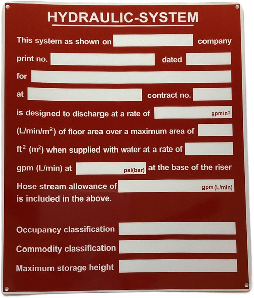 NYC HYDROLIC SYSTEM SIGN