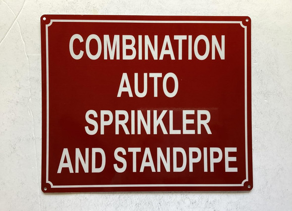 NYC COMBINATION AUTO SPRINKLER AND STANDPIPE SIGN