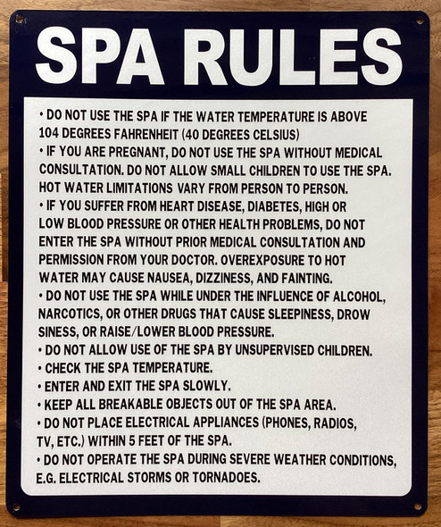 NYC SPA RULE SIGN