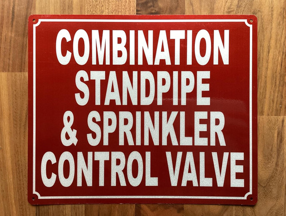 NYC COMBINATION STANDPIPE AND SPRINKLERCONTROL VALVE SIGN