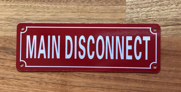 NYC MAIN DISCONNECT SIGN
