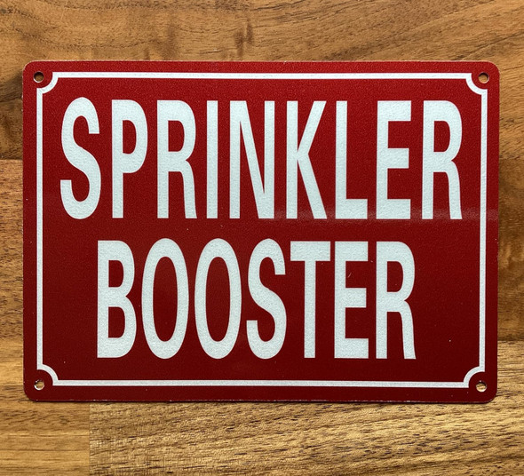 NYC SPRINKLER BOOSTER SIGN
