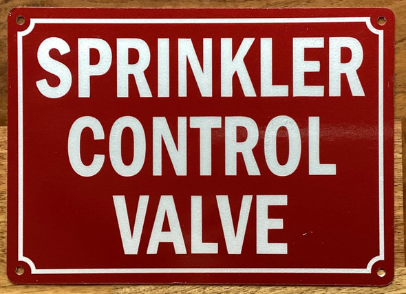 STANDPIPE CONTROL VALVE SIGN