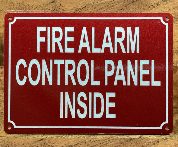 NYC FIRE ALARM CONTROL PANEL INSIDE SIGN