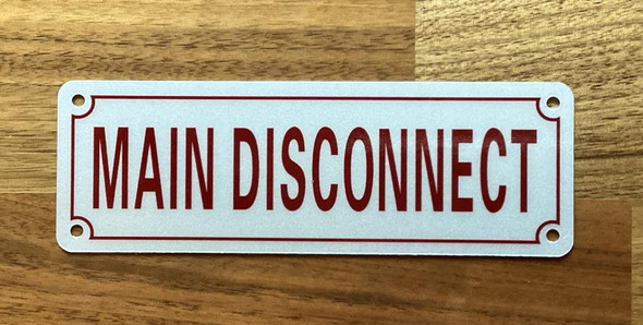 NYC MAIN DISCONNECT SIGN