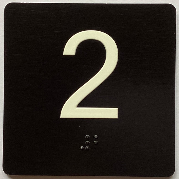 ELEVATOR FLOOR NUMBER THE LEXINGTON AVE LINE (2ND FLOOR) SIGN