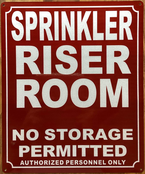 SPRINKLER RISER ROOM SIGN