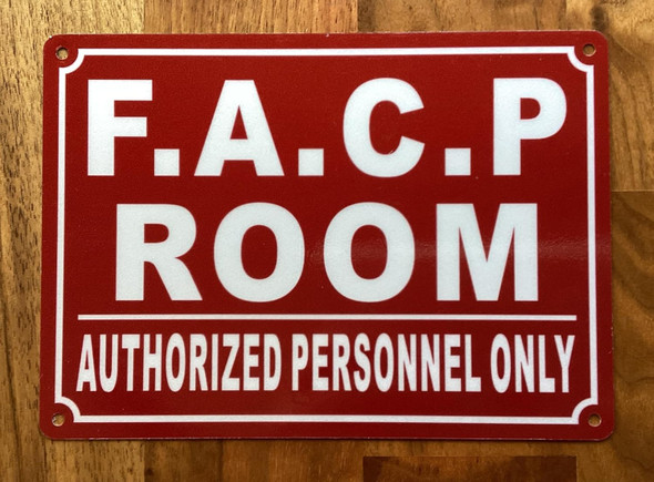 NYC FACP ROOM/FIRE ALARM CONTROL PANEL ROOM SIGN