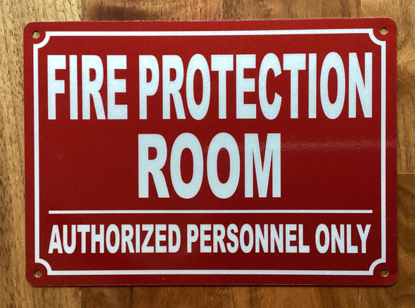 NYC FIRE PROTECTION ROOM SIGN